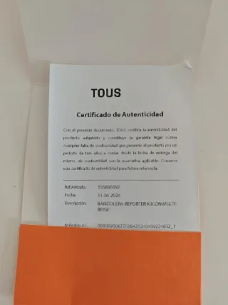 Bolso Bandolera Tous Beige y Rojo