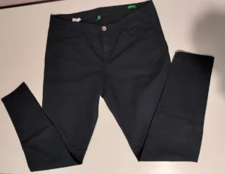Pantaloni Benetton Blu, taglia 33, skinny.