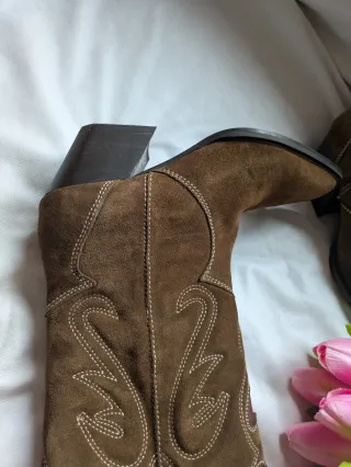 Botas altas Zara Marrones Talla 37