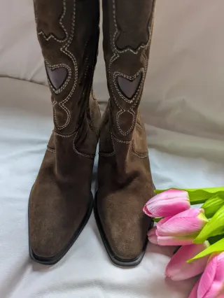 Botas altas Zara Marrones Talla 37