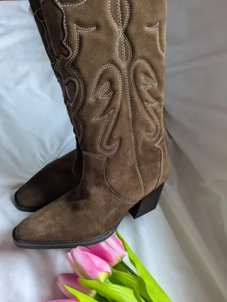 Botas altas Zara Marrones Talla 37