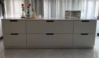 Cómoda IKEA NORDLI 6 cajones blanca