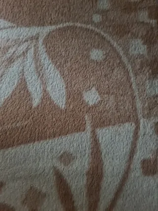 Manta Matrimonio Beige/Marrón