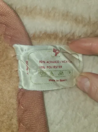 Manta Matrimonio Beige/Marrón