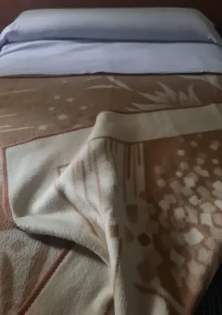 Manta Matrimonio Beige/Marrón