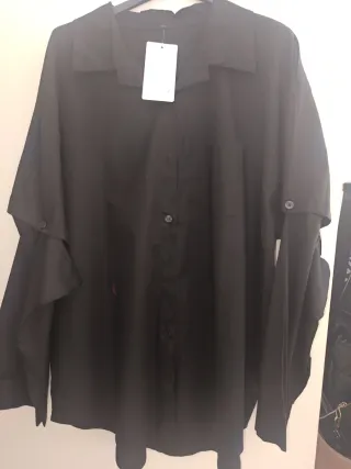 Camisa roja de manga larga