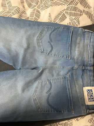 Pantalones pitillo jack y jones azul talla XS