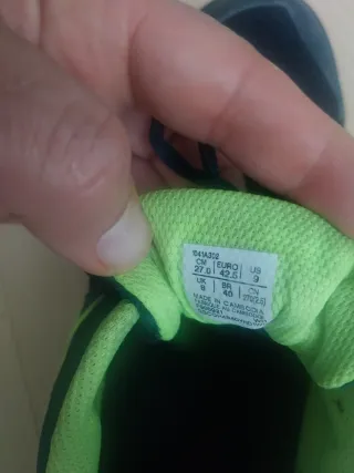 Zapatillas Padel Talla 42.5 Azul/Verde