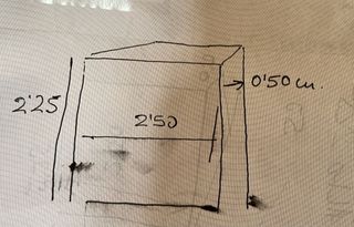 Armario de madera con espejo