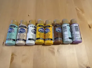 Lote 8 Pinturas Acrílicas DecoArt Americana