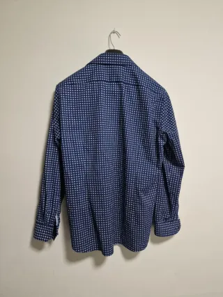 Camisa Michael Kors Talla 44 Azul Estampada