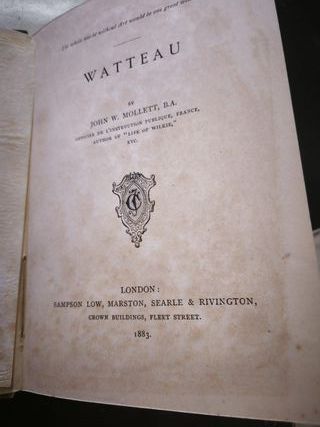 Libro antico Watteau The Great Artists 1883