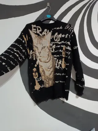 Sudadera Y2K Vintage Streetwear Gato