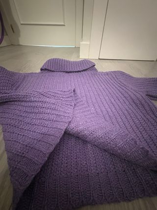 Jersey cuello vuelto morado niña 11/12 años