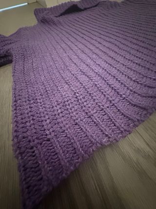 Jersey cuello vuelto morado niña 11/12 años