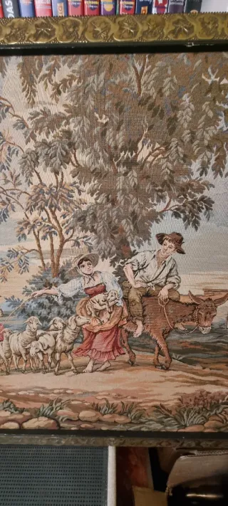 Conjinto de 2 tapices antiguos