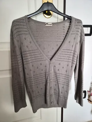 Cardigan donna grigio