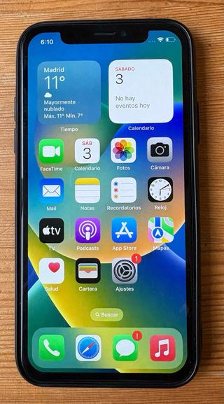 iPhone X con 97% Salud Batería