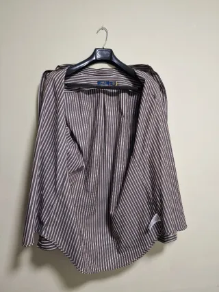 Camisa Polo Ralph Lauren XL Rayas Marrón/Blanco