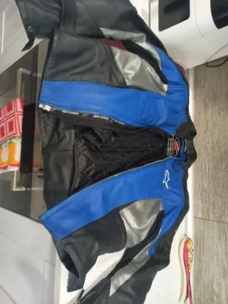 Chaqueta Moto Alpinestars Negra/Azul