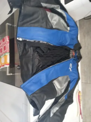 Chaqueta Moto Alpinestars Negra/Azul