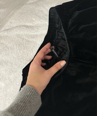 Pantaloni neri in velluto