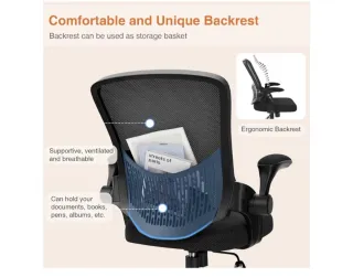 Silla de oficina ergonómica negra