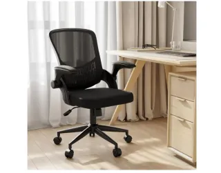Silla de oficina ergonómica negra
