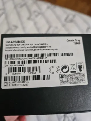 Samsung S20+ 5G /128.