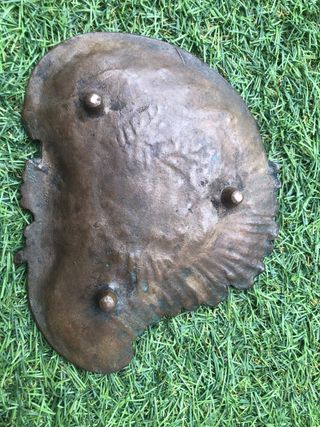 Palmatoria jabonera joyero bronce antigua