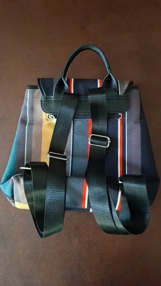 Zainetto Coveri World multicolore a righe