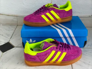 Adidas Gazelle Morado/Amarillo Talla 39,5