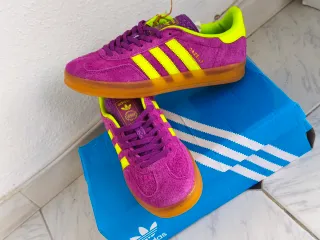 Adidas Gazelle Morado/Amarillo Talla 39,5