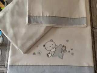 Juego Sábanas Cuna Bebé 140x70 Estrellas