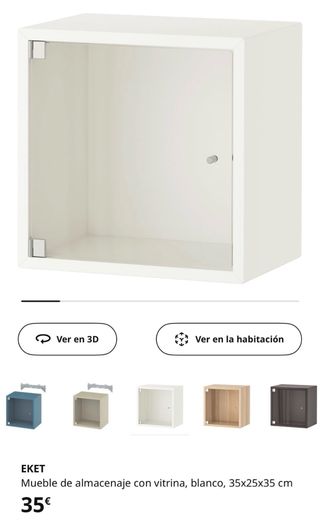 Muebles de almacenamiento EKET con vitrinas