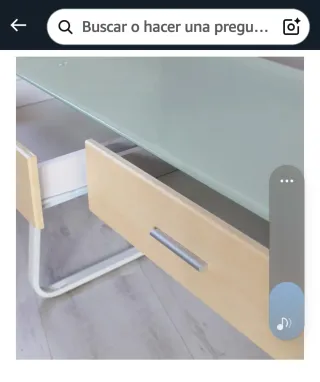 Escritorio moderno cristal y madera