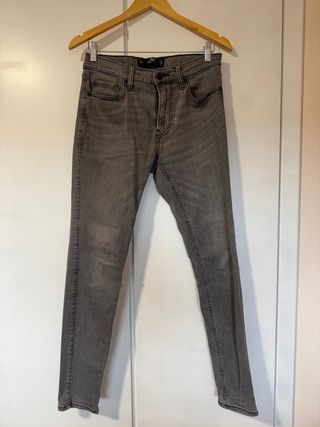 Vaqueros Hollister grises hombre talla 31