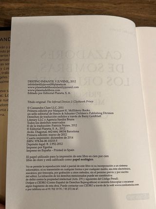 Príncipe mecánico. Cazadores de sombras. Los or...
