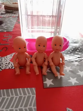 Lote 3 muñecos bebé