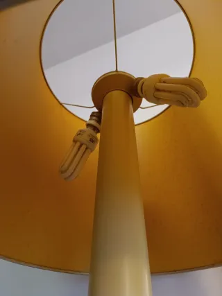 Lámpara Mesa Vintage Cromado y Madera (3 luces)