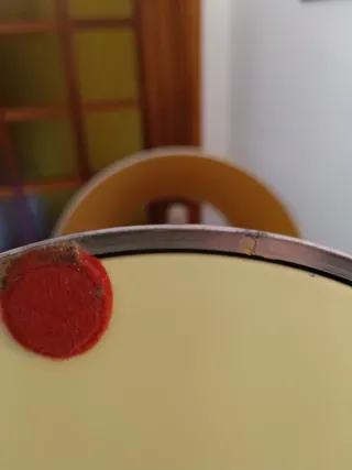 Lámpara Mesa Vintage Cromado y Madera (3 luces)