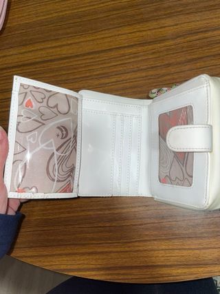 Monedero/Billetera blanco con tortuga