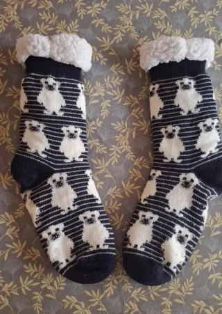 Calcetines zapatilla con forro polar