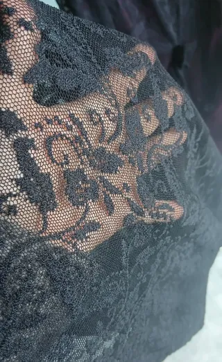 Abito gala anni '90 nero/bordeaux