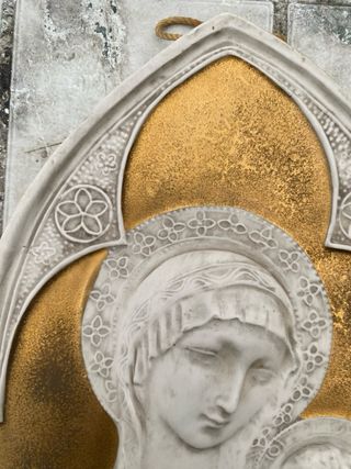Bassorilievo Madonna con Bambino oro
