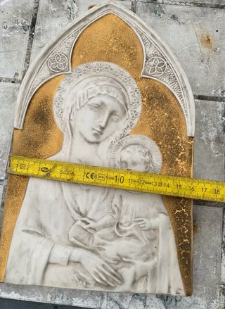 Bassorilievo Madonna con Bambino oro