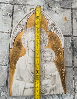 Bassorilievo Madonna con Bambino oro