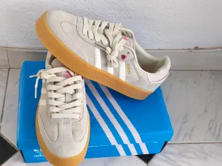 Adidas Samba Beige/Rosa Talla 41.5