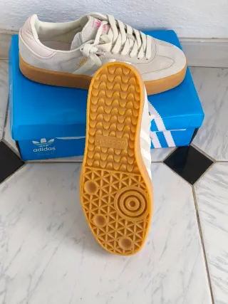 Adidas Samba Beige/Rosa Talla 41.5