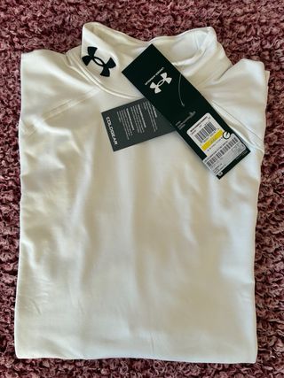 Under Armour ColdGear Fitted Mock Uomo Bianco